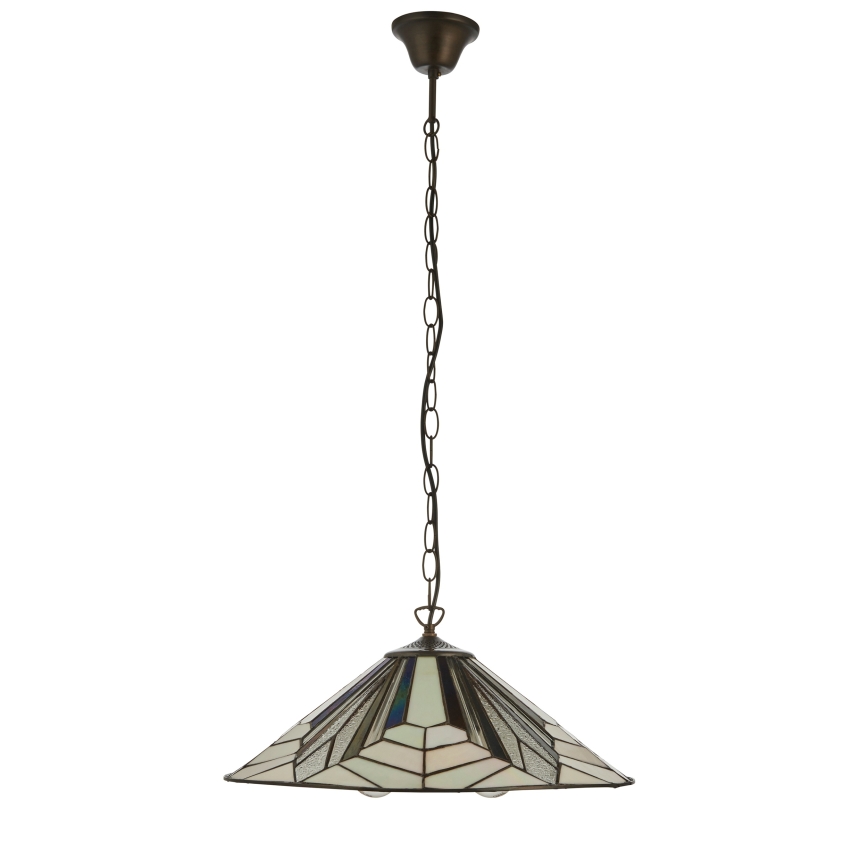 Endon 111922 - lustra ar ķēdi Tiffany ASTORIA 3xE27/10W/230V diam. 48 cm