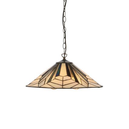 Endon 111922 - lustra ar ķēdi Tiffany ASTORIA 3xE27/10W/230V diam. 48 cm