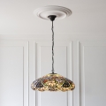 Endon 112193 - Lustra uz ķēdes Tiffany SULLIVAN 3xE27/60W/230V Ø 57 cm