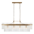Endon 112573 - Lustra ar ķēdi MARIETTA 4xE14/6W/230V misiņš/caurspīdīga