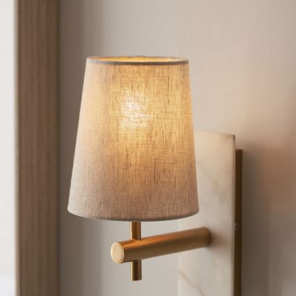 Endon 114200 - Sienas lampa 1xE14/7W/230V bēša/zelta