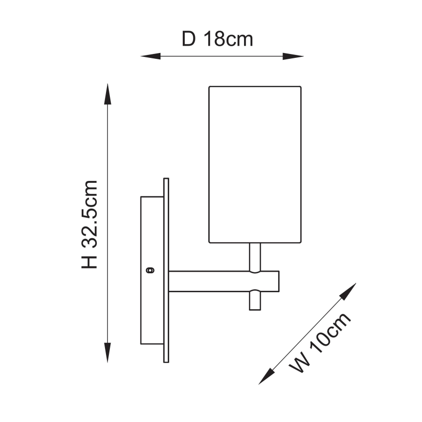 Endon 114201 - Sienas gaismeklis 1xE14/7W/230V bēšs/zelts