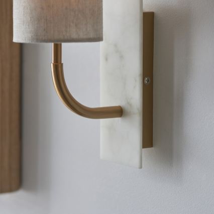 Endon 114203 - Sienas gaismeklis 1xE14/7W/230V bēšs/zelts