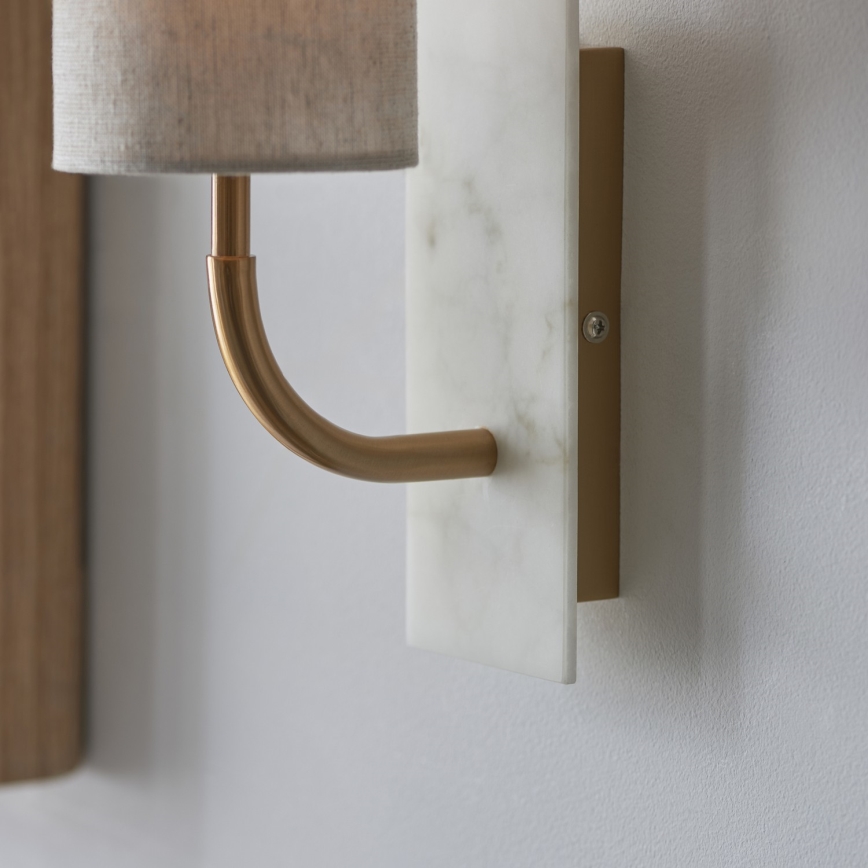 Endon 114203 - Sienas gaismeklis 1xE14/7W/230V bēšs/zelts