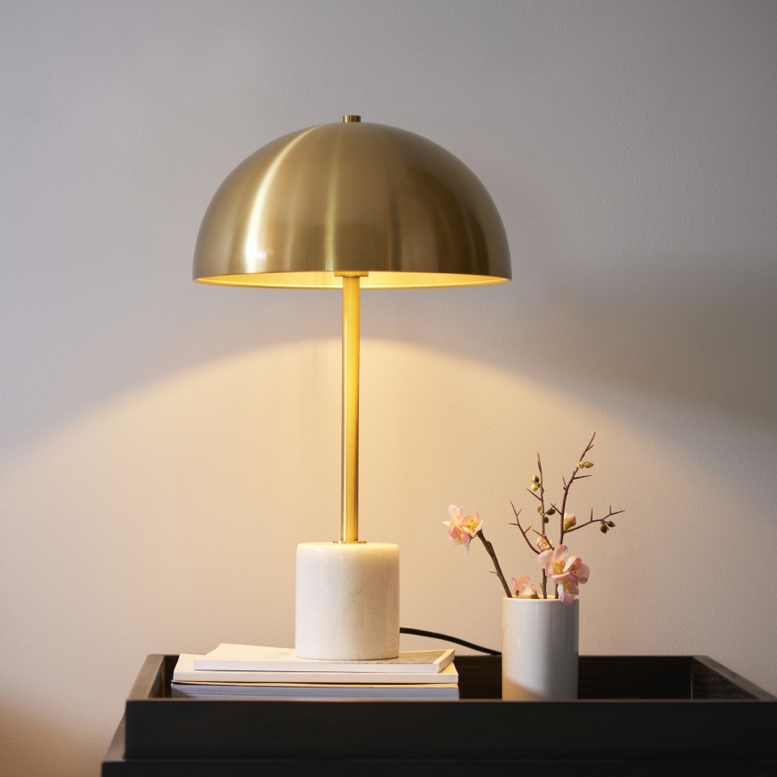 Endon 114210 - Galda lampa BERTOIA 1xE14/7W/230V misiņš