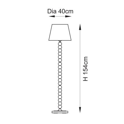 Endon 114667 - Grīdas stāvlampa HIGGLEDY 1xE27/10W/230V rozā