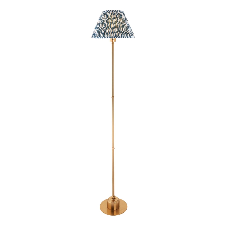 Endon 114778 - LED Aptumšojama uzlādējama grīdas stāvlampa BURLEY LED/1,5W/5V 3600 mAh misiņš/zila