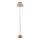 Endon 114785 - LED Aptumšojama uzlādējama grīdas stāvlampa BURLEY LED/1,5W/5V 3600 mAh misiņš/pelēka