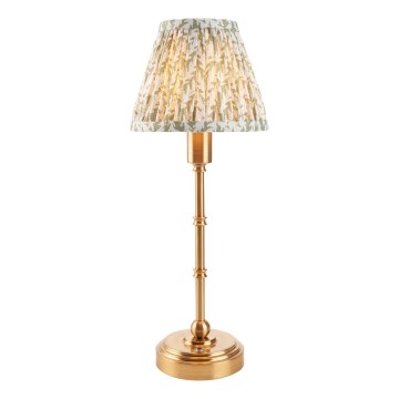 Endon 114800 - LED Aptumšojama, lādējama galda lampa BURLEY LED/1,5W/5V 3600 mAh misiņš/zaļa