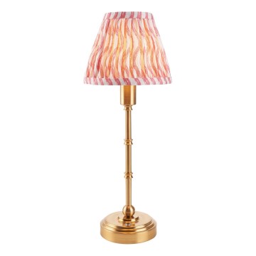 Endon 114804 - LED Aptumšojama, lādējama galda lampa BURLEY LED/1,5W/5V 3600 mAh misiņš/rozā