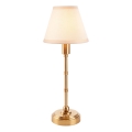 Endon 114811 - LED Regulējama uzlādējamā galda lampa BURLEY LED/1,5W/5V 3600 mAh misiņš/balta