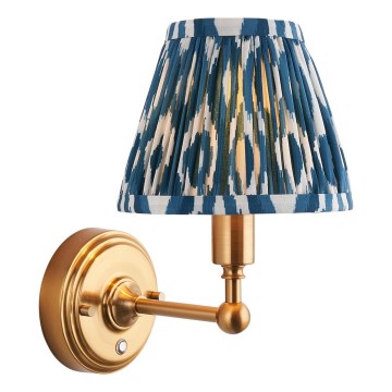 Endon 114827 - LED Aptumšojama uzlādējams sienas lampa BURLEY LED/1,5W/5V misiņš/zila