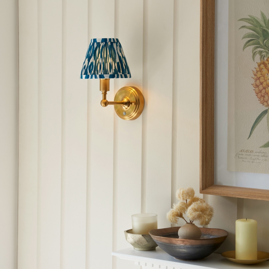 Endon 114827 - LED Aptumšojama uzlādējams sienas lampa BURLEY LED/1,5W/5V misiņš/zila