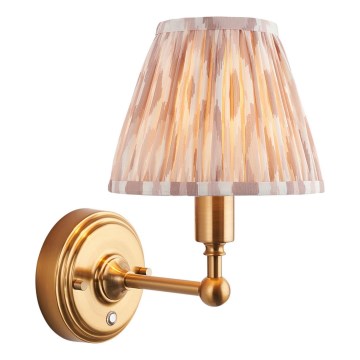 Endon 114831 - LED Aptumšojama uzlādējams sienas lampa BURLEY LED/1,5W/5V misiņš/bēša