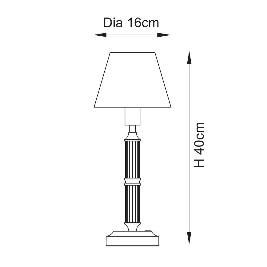 Endon 114846 - LED Aptumšojama, lādējama galda lampa MORTON LED/1,5W/5V 3600 mAh misiņš/zila