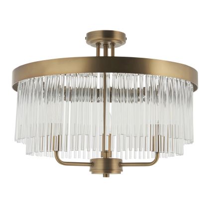 Endon 119109 - CLERMONT virsmas montējamā griestu lampa 3xE14/6W/230V, misiņš