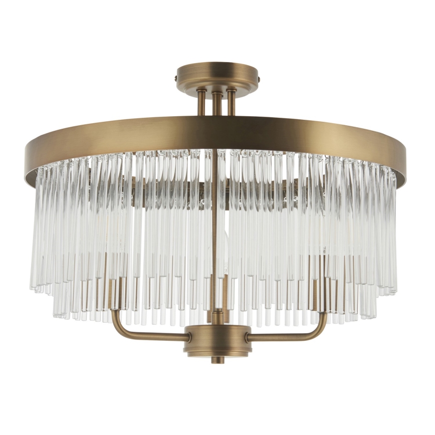 Endon 119109 - CLERMONT virsmas montējamā griestu lampa 3xE14/6W/230V, misiņš