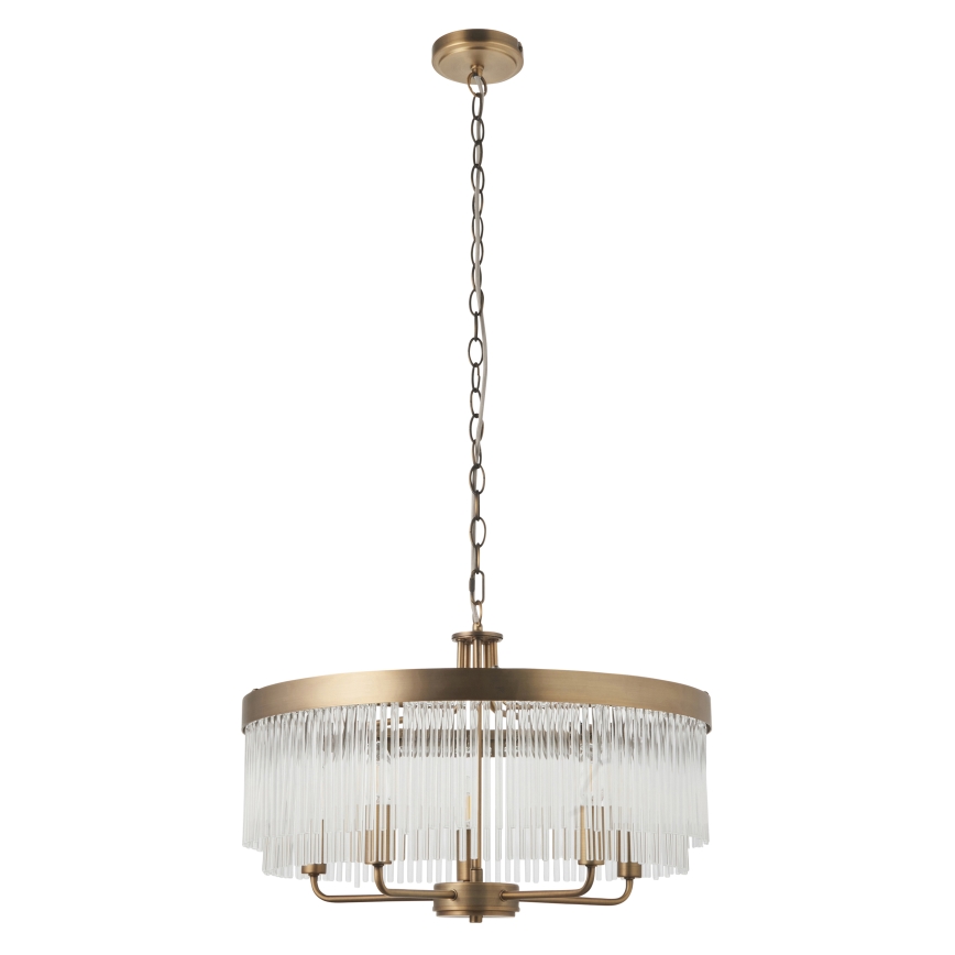 Endon 119110 - Lustra ar ķēdi CLERMONT 5xE14/6W/230V misiņš