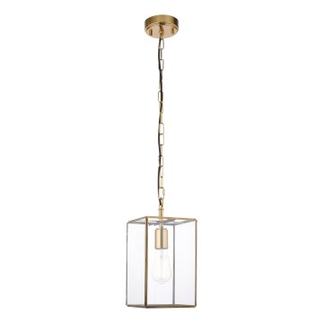 Endon 119142 - HAMMOND lustra ar ķēdi 1xE27/10W/230V 17x17 cm misiņš