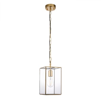 Endon 119142 - HAMMOND lustra ar ķēdi 1xE27/10W/230V 17x17 cm misiņš