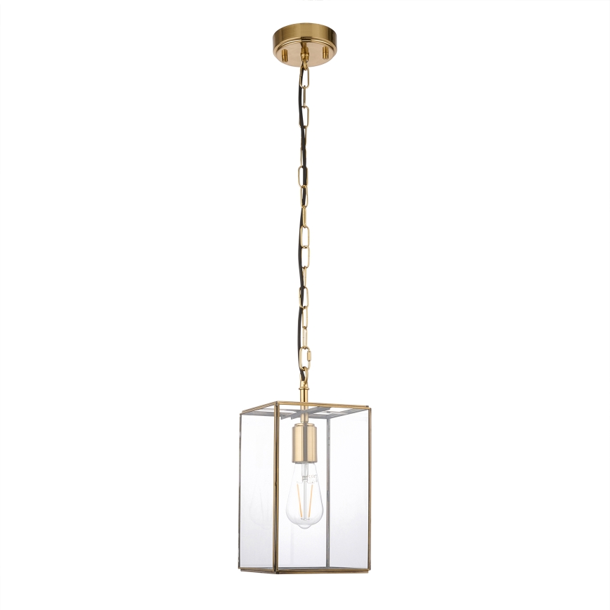 Endon 119142 - HAMMOND lustra ar ķēdi 1xE27/10W/230V 17x17 cm misiņš