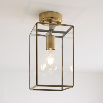 Endon 119143 - HAMMOND uz virsmas montējama griestu lampa 1xE27/10W/230V misiņš