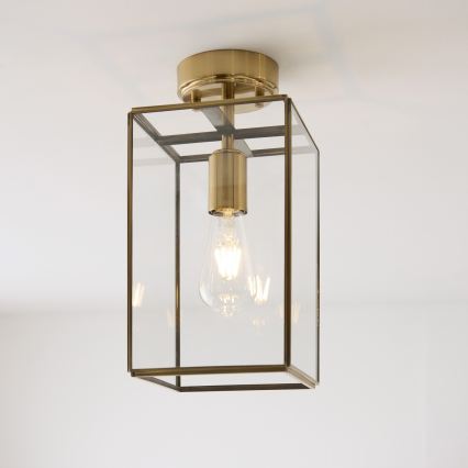 Endon 119143 - HAMMOND uz virsmas montējama griestu lampa 1xE27/10W/230V misiņš