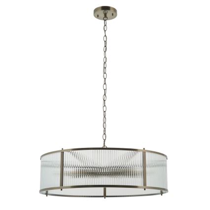 Endon 119455 - Lustra uz ķēdes RIDGETON 8xE14/7W/230V matēts hroms