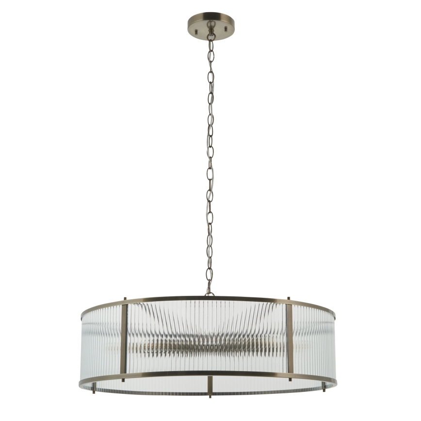 Endon 119455 - Lustra uz ķēdes RIDGETON 8xE14/7W/230V matēts hroms