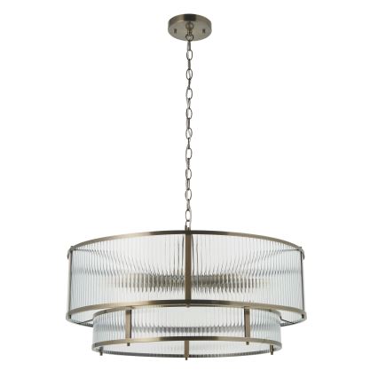 Endon 119456 - Lustra uz ķēdes RIDGETON 8xE14/7W/230V matēts hroms