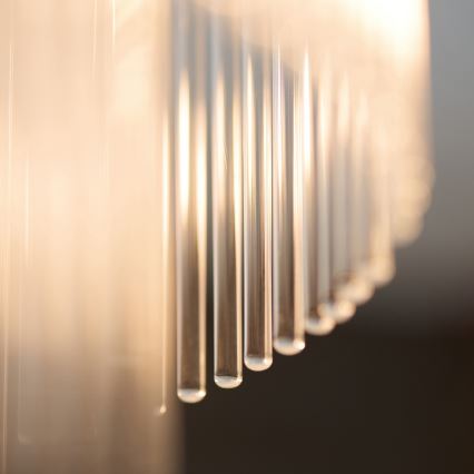 Endon 119492 - Virsmas montēta griestu lustra MARIETTA 1xE27/10W/230V misiņš/caurspīdīgs stikls