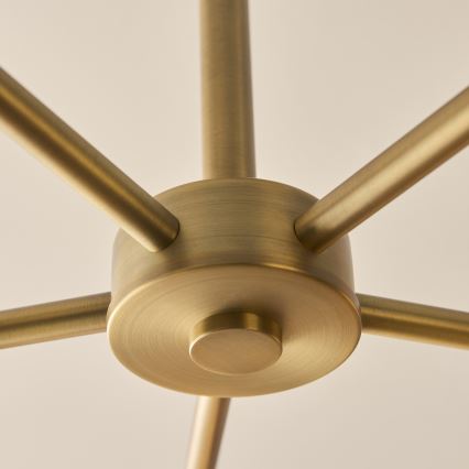 Endon 120037 - Lustra uz stieņa CERCHIO 5xG9/5W/230V misiņš