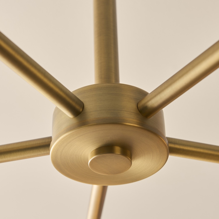 Endon 120037 - Lustra uz stieņa CERCHIO 5xG9/5W/230V misiņš