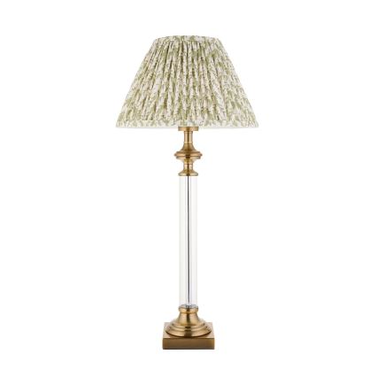 Endon 122515 - Galda lampa AVEBURY 1xE27/10W/230V misiņš/zaļa