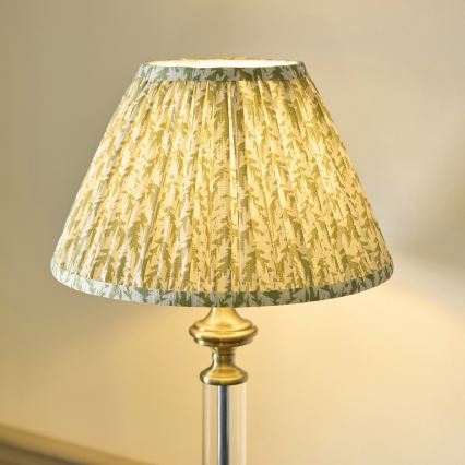 Endon 122515 - Galda lampa AVEBURY 1xE27/10W/230V misiņš/zaļa
