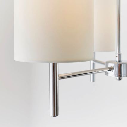Endon 56642 - Lustra ar stieni BRIO 3xE14/40W/230V spīdīgi hromēts/balta