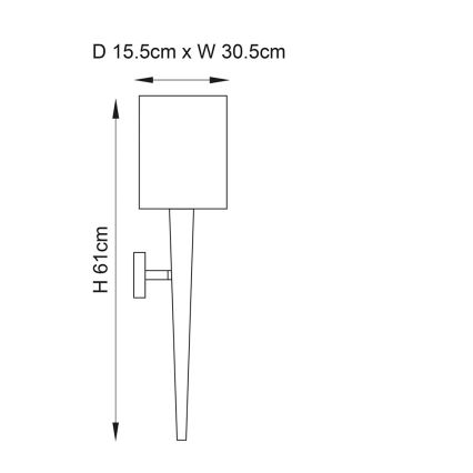 Endon 56706 - Sienas gaismeklis MORETO 1xE14/7W/230V spīdīgs hroms/pelēks