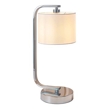 Endon 57917 - Galda lampa ar regulējamu spilgtumu CANNING 1xE14/40W/230V spīdīgs hroms/balts