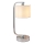 Endon 57917 - Galda lampa ar regulējamu spilgtumu CANNING 1xE14/40W/230V spīdīgs hroms/balts