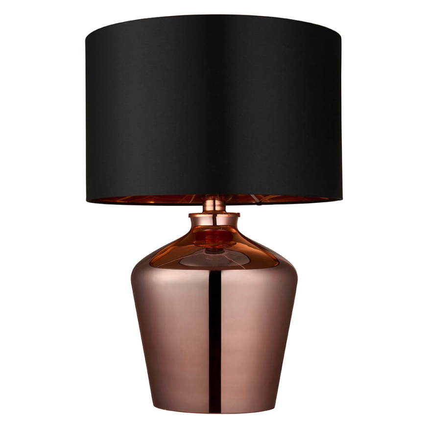 Endon 61149 - Galda lampa WALDORF 1xE27/10W/230V varš/melna