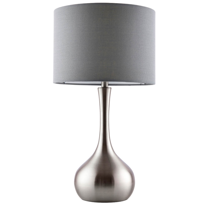 Endon 61192 - Regulējama galda lampa PICCADILLY 1xE14/40W/230V matēts hroms/pelēka
