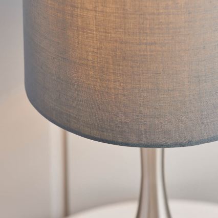 Endon 61192 - Regulējama galda lampa PICCADILLY 1xE14/40W/230V matēts hroms/pelēka