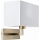Endon 61604 - Sienas lampa PICCOLO 1xE27/10W/230V balta/matēts hroms