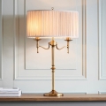 Endon 63648 - Galda lampa STANFORD 2xE14/40W/230V misiņš/bēšs