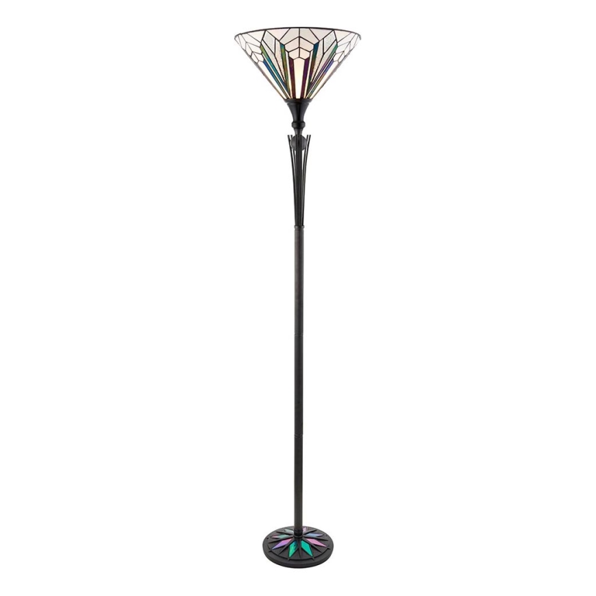 Endon 63933 - Grīdas lampa Tiffany ASTORIA 1xE27/60W/230V Ø 40 cm