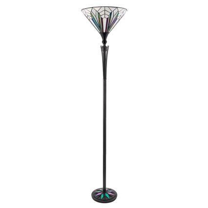 Endon 63933 - Grīdas lampa Tiffany ASTORIA 1xE27/60W/230V Ø 40 cm