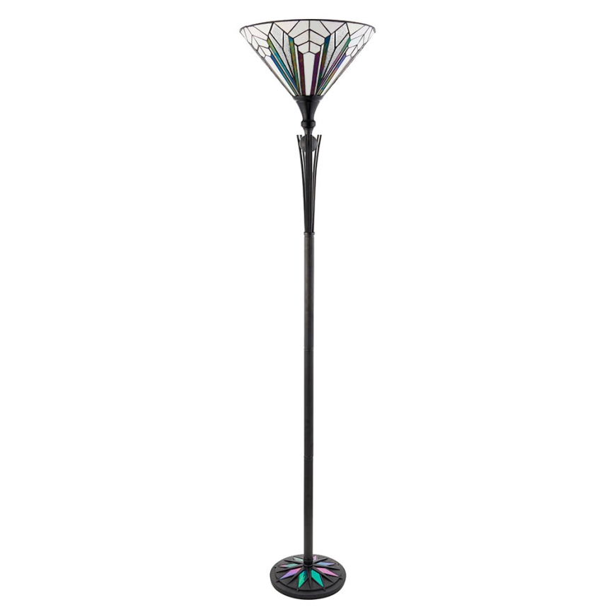 Endon 63933 - Grīdas lampa Tiffany ASTORIA 1xE27/60W/230V Ø 40 cm