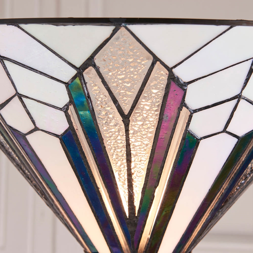 Endon 63933 - Grīdas lampa Tiffany ASTORIA 1xE27/60W/230V Ø 40 cm