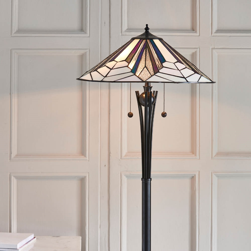 Endon 63934 - Grīdas stāvlampa ASTORIA 2xE27/60W/230V d. 48 cm