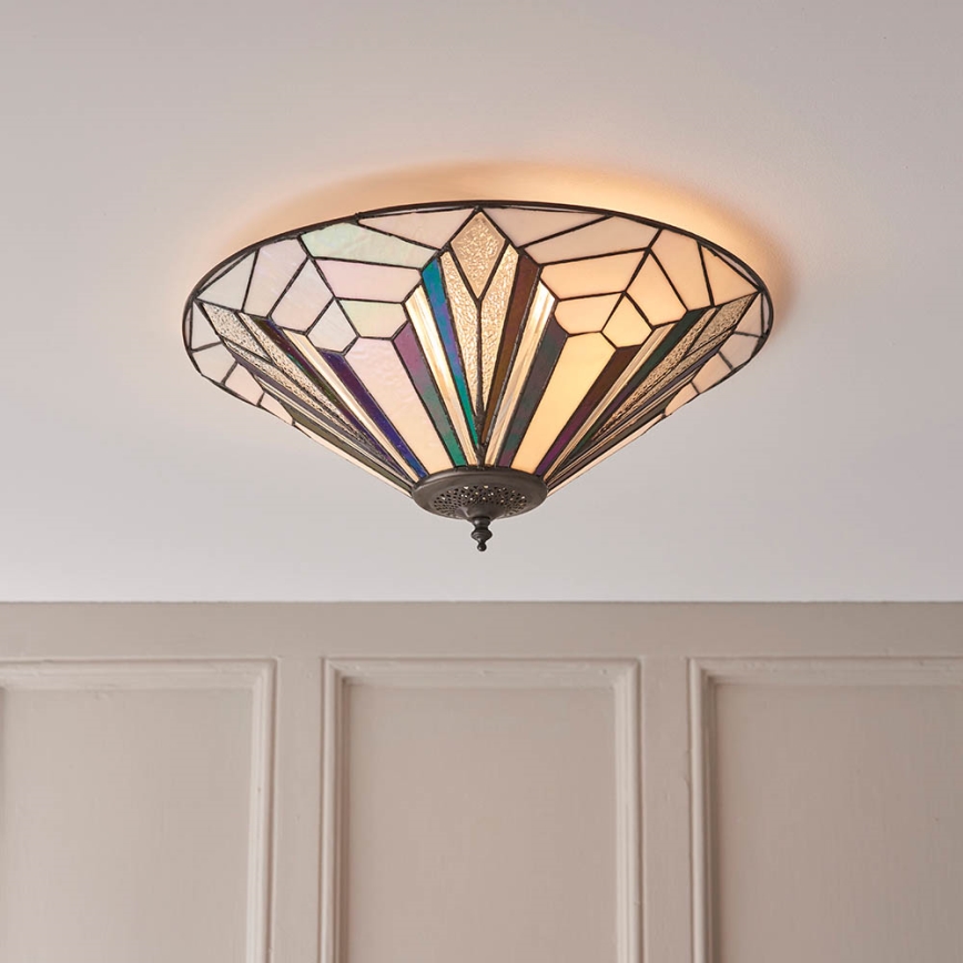 Endon 63935 - Griestu lampa ASTORIA 2xE27/60W/230V d. 48 cm